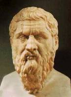 Platon (v. 428-347 av. J.-C.), philosophe grec,, disciple de Socrate et maître d'Aristote